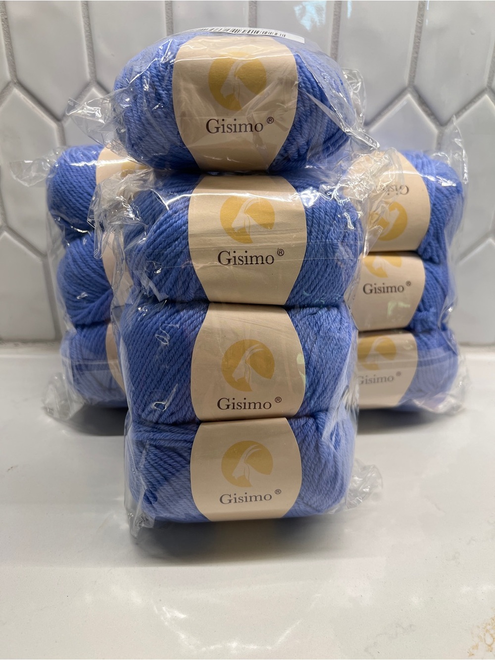 Gisimo 100% Merino Wool Blue Yarn
